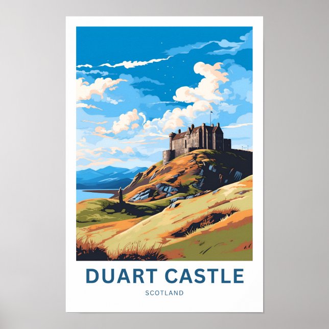 Affiche Duart Castle Scotland Travel Print (Devant)