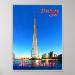 Affiche Dubaï - Burj Khalifa -