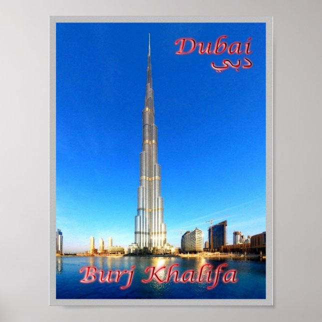 Affiche Dubaï - Burj Khalifa - (Devant)