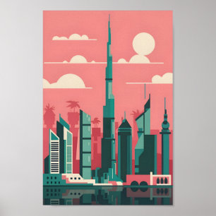 Affiche Dubai Elegance 4K Paysage Cityscape