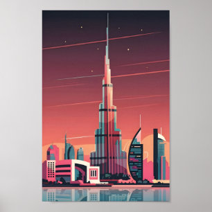 Affiche Dubai Elegance 4K Ville Paysage Imprimer