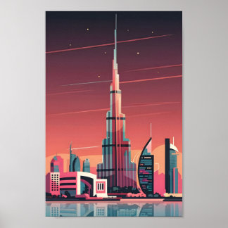 Affiche Dubai Elegance 4K Ville Paysage Imprimer