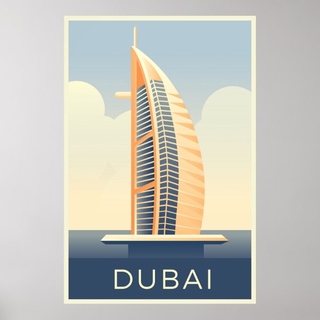 Affiche Dubaï Émirats arabes unis (Devant)