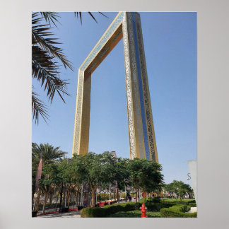 Affiche Dubai Frame building which located à Zabeel Park