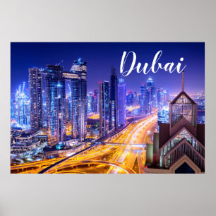 Affiche Dubaï : La ville des lumières et de l'ambition san