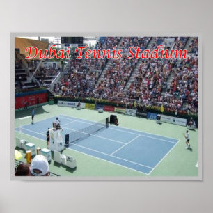 Affiche Dubaï - Stade de Tennis -