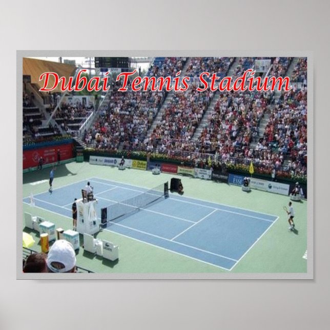 Affiche Dubaï - Stade de Tennis - (Devant)