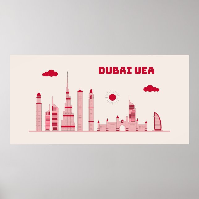 Affiche Dubaï UEA (Devant)