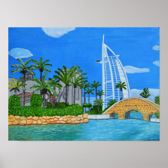 Affiche Dubaï, ville aux Émirats arabes unis (Devant)