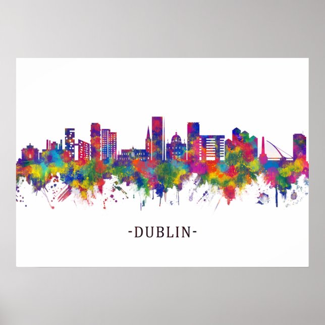 Affiche Dublin Ireland Skyline (Devant)