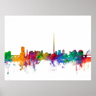 Affiche Dublin Ireland Skyline