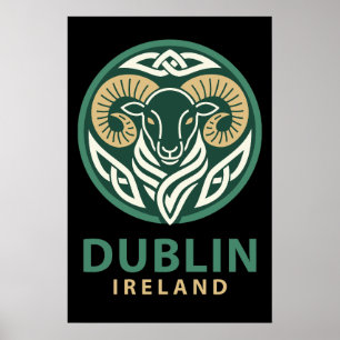 Affiche Dublin Irlande Europe