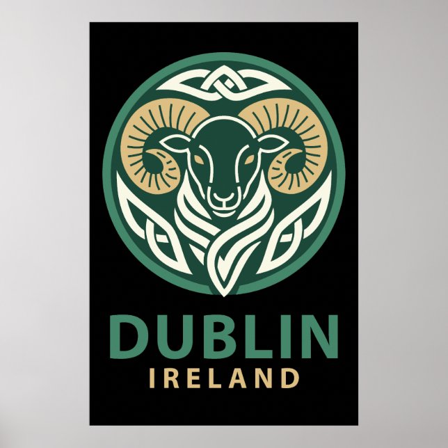 Affiche Dublin Irlande Europe (Devant)