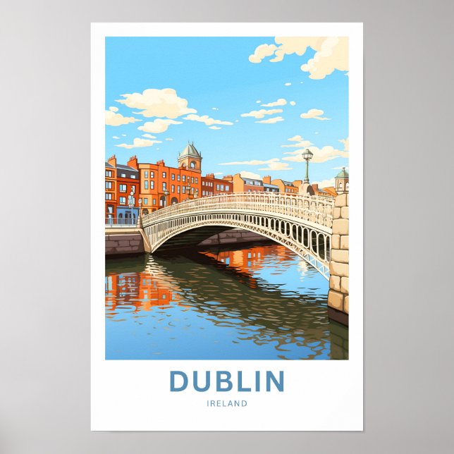 Affiche Dublin Irlande - Imprimer (Devant)