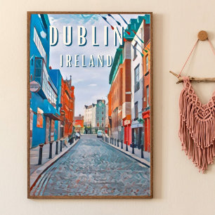 Affiche Dublin, la ville des traditions irlandaises