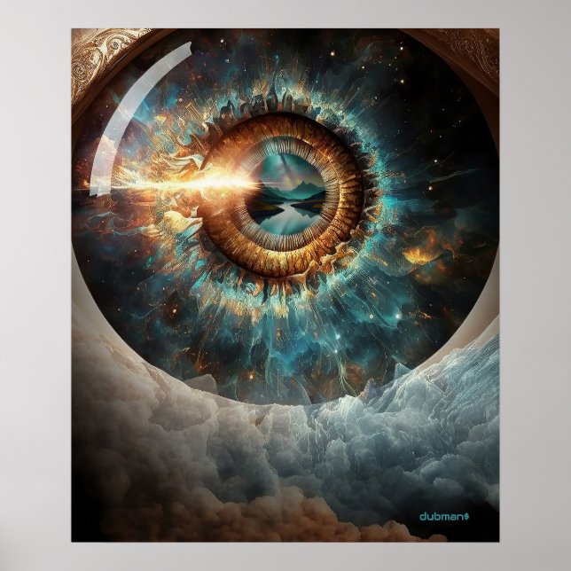 Affiche Dubman Designs : Œil de Dieu, Rivière d'Espoir (Devant)