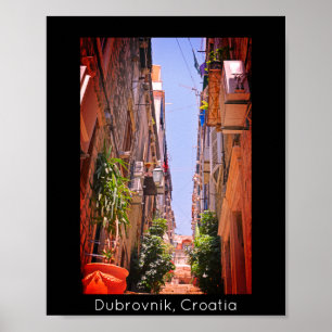 Affiche Dubrovnik à l'intérieur des murs de la vieille vil