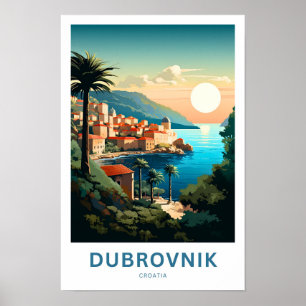 Affiche Dubrovnik Croatie Imprimer voyage