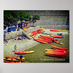 Affiche Dubrovnik Croatie West Wall Holiday