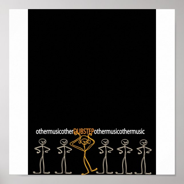 Affiche dubstep & autres musiques (Devant)