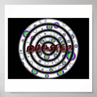 Affiche DUBSTEP psychédélique
