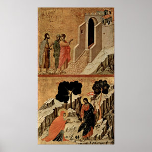 Affiche Duccio di Buoninsegna - Christ et Marie-Madeleine