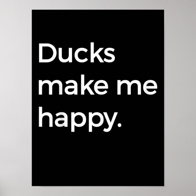 Affiche Duck Love I Love Pet Ducks Duck Farmer (Devant)