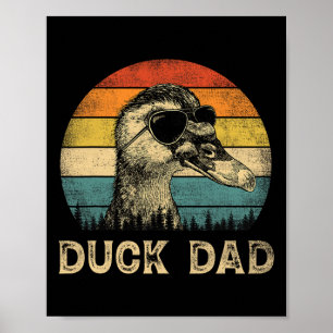 Affiche Duck Papa Duck Amateurs Duck Fête des pères papa