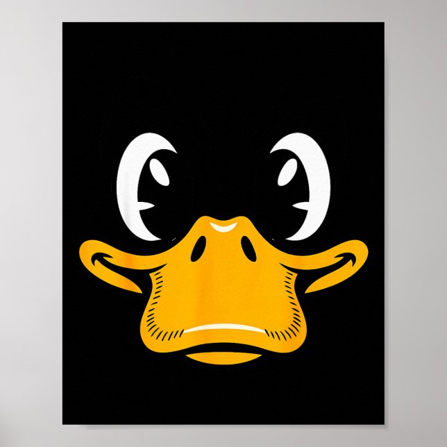 Affiche Duck Shirt Adult Kids Men Women Yellow Duck Face C (Devant)