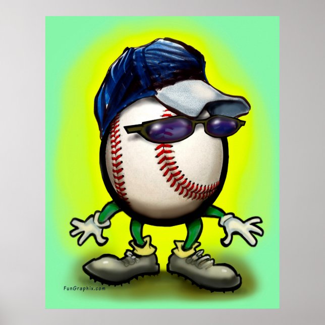 Affiche Dude de baseball (Devant)