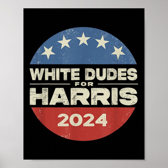 Affiche Dude For Harris Harris 2024 Kamala Harris Pour Pre (Devant)