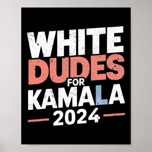 Affiche Dudes For Kamala Harris 2024 - Mens Gift (Devant)