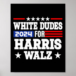 Affiche Dudes Pour Kamala Harris Et Waltz WAlzheimer 2024