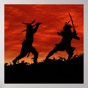 Affiche Dueling Samurai