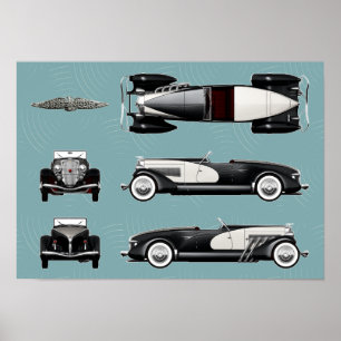 Affiche Duesenberg speedster
