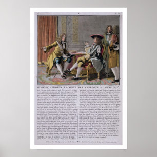 Affiche Duguay-Trouin (1673-1736) racontant son exp naval