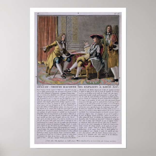 Affiche Duguay-Trouin (1673-1736) racontant son exp naval (Devant)