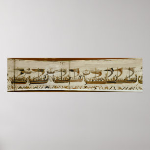 Affiche Duke William et sa flotte traversent Pevensey