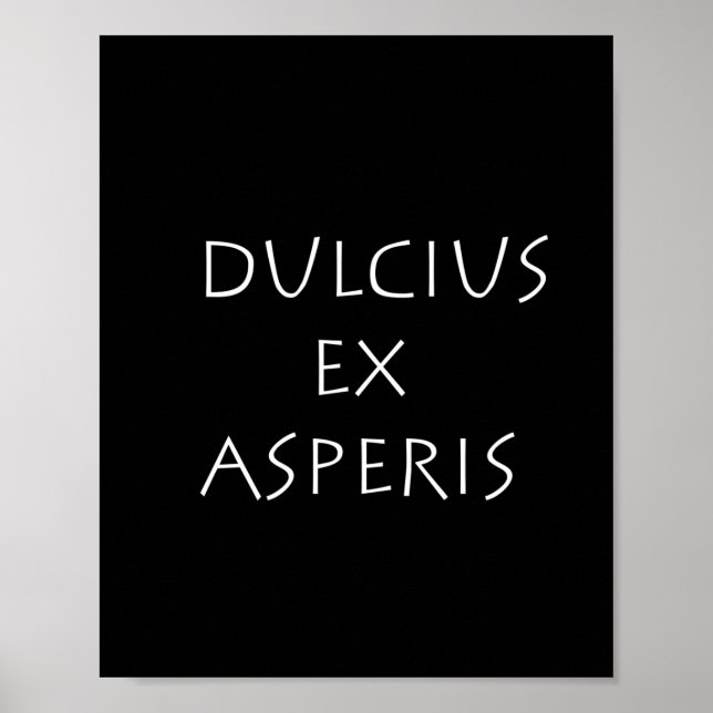 Affiche Dulcius ex asperis (Devant)