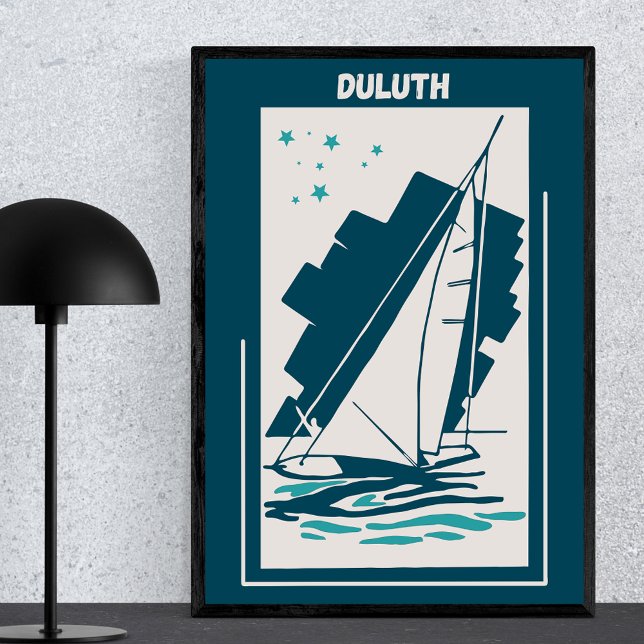 Affiche Duluth en Minessota - Voile Vintage (Créateur téléchargé)