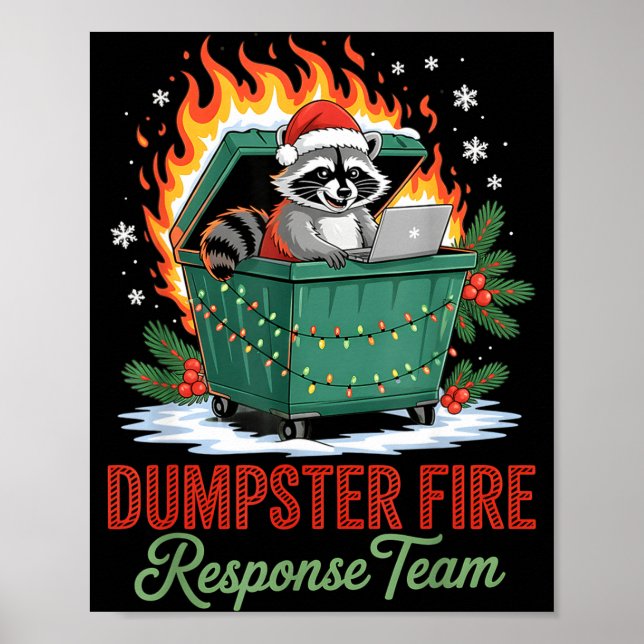 Affiche Dumpster Fire Resnse Team Leader Christmas  (Devant)