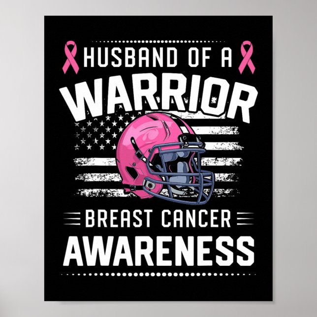 Affiche D'Un Guerrier Sensibilisation Au Cancer Du Sein Fo (Devant)