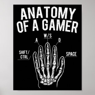 Affiche D'un joueur - Amateur de jeu vidéo de jeu console