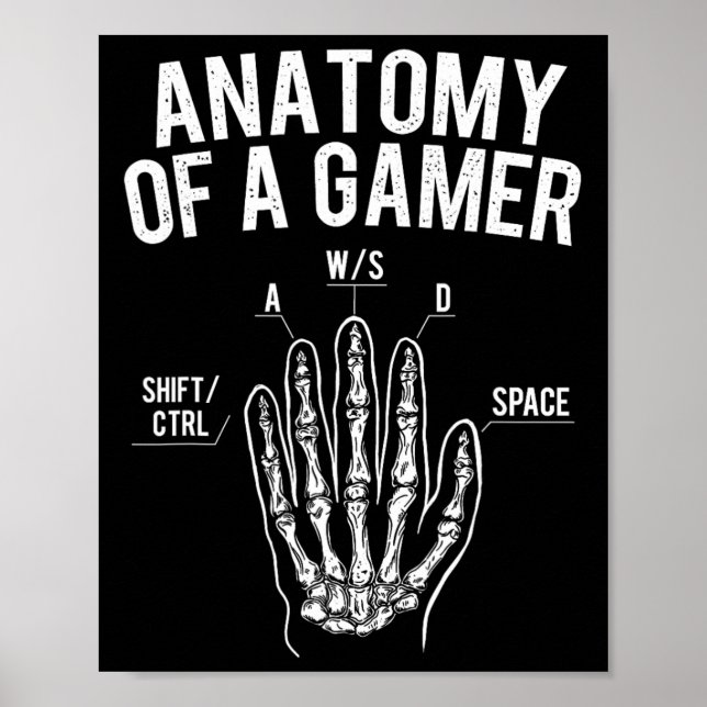 Affiche D'un joueur - Amateur de jeu vidéo de jeu console  (Devant)