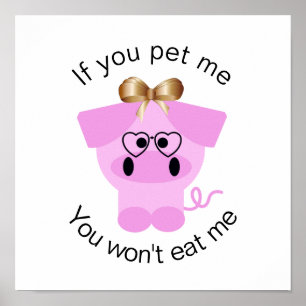 Affiche d'un militant pour les droits des animaux 