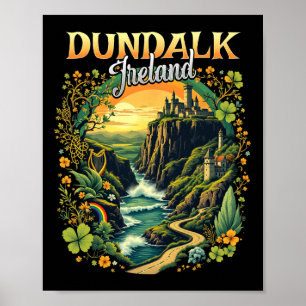 Affiche Dundalk Irlande Voyage de vacances Voyage irlandai