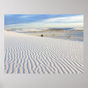 Affiche Dunes de sable blanc, Nouveau-Mexique