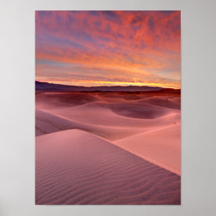 Affiche Dunes de sable rose, Death Valley, CA