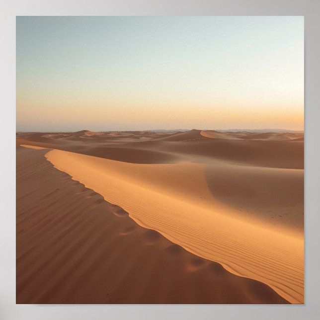 Affiche Dunes de silence du désert (Devant)