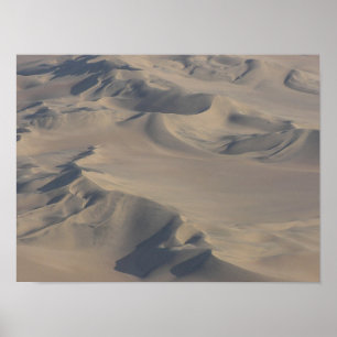 Affiche Dunes du désert du Namib vues du ciel